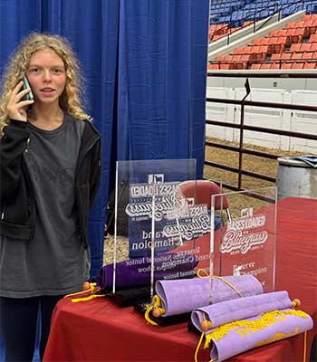 Zoe with trophies NJAS 2026